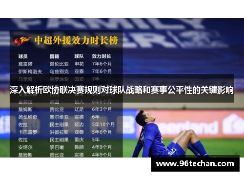 深入解析欧协联决赛规则对球队战略和赛事公平性的关键影响